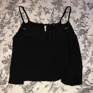 Brandy Melville black tank top with lace